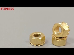 Polished M8 Brass K Lock Nut Zinc Plated Hex Keps Nut For Industrial Applications