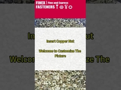 Knurled Metal Brass Threaded Insert Nut Customized Design For Plastic Heavy Industry