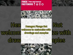 Stainless Steel Hex Flange Nut M7 M8 M10 304 Grade 6.8/ 8.8/ 10.9/ 12.9