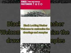 Non Slip Stainless Steel Black Internal Tooth Lock Washer for Heavy Industry Requirements