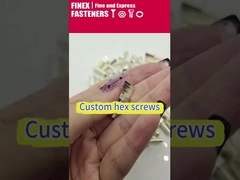 Custom Stainless Steel Brass Copper Threaded Hex Screws