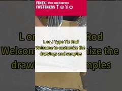 Custom Stainless Steel Zinc Plated Tie Rod with Length 30mm-400mm