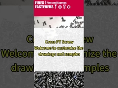 M4 WN1452 Cross Pan Head Black Zinc Plated PT Screw 16mm Length