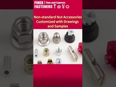 Stainless Steel 304 Hex Cap Nuts with Nickel Plating