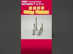 Stainless Steel  Zinc Plated Flat Head Phillips Shoulder Screws With High Strength