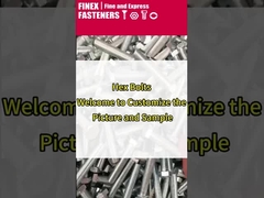 High Strength Metric M6 Hex Head Bolt 316 Stainless Steel Customized