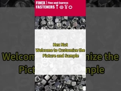 Carbon Steel Passivated Finish M8 Double Hexagon Thin Nut 